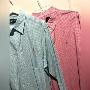 2 Ralph Lauren Polo Dress Shirts (XXL)